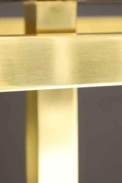 Paul M Jones Paul M Jones Brass and Travertine Console Table