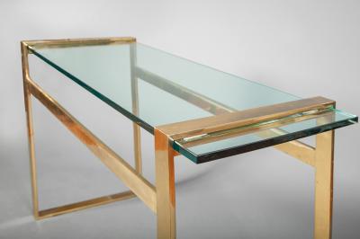 Paul M Jones Paul M Jones Bronze and Glass Console