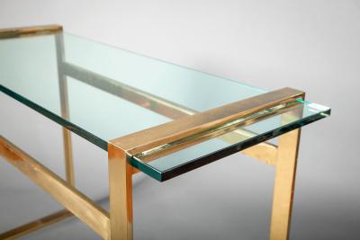 Paul M Jones Paul M Jones Bronze and Glass Console