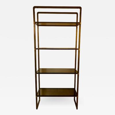 Paul M Jones Paul M Jones Bronze and Glass Etagere