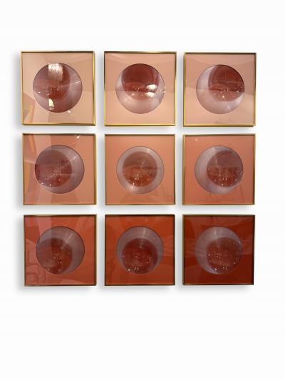 Paul Makovski Acrylic and Vinyl Abstract Assemblage Art Titled Anna 