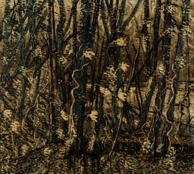 Paul Manes UNTITLED Turquoise Trees 