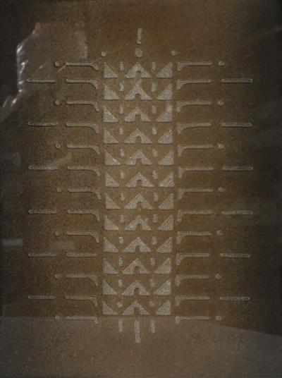 Paul Maxwell Paul Maxwell Abstract Cast Paper Print signed and numbered 9 75 circa 1970
