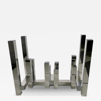 Paul Mayen American Modern Chrome Dining Table Console Table Base Paul Mayen For Habitat