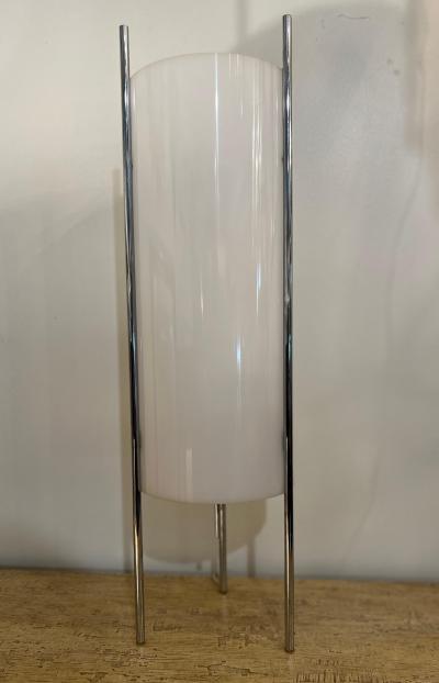 Paul Mayen Paul Mayen Modern Chrome and Acrylic Cylinder Table Lamp