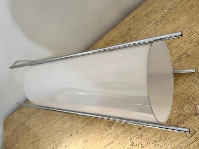 Paul Mayen Paul Mayen Modern Chrome and Acrylic Cylinder Table Lamp
