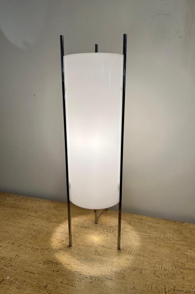 Paul Mayen Paul Mayen Modern Chrome and Acrylic Cylinder Table Lamp