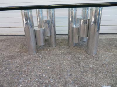 Paul Mayen Stunning Paul Mayen Habitat Aluminum Cylinder Coffee Table Mid Century Modern