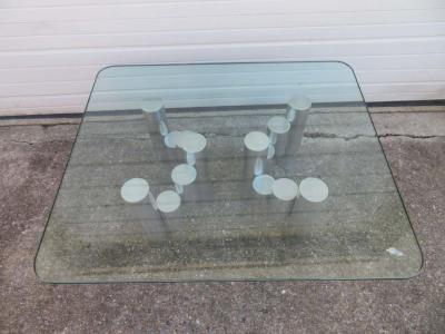 Paul Mayen Stunning Paul Mayen Habitat Aluminum Cylinder Coffee Table Mid Century Modern