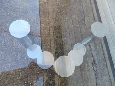 Paul Mayen Stunning Paul Mayen Habitat Aluminum Cylinder Coffee Table Mid Century Modern