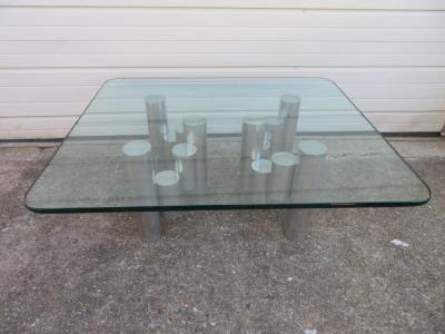 Paul Mayen Stunning Paul Mayen Habitat Aluminum Cylinder Coffee Table Mid Century Modern
