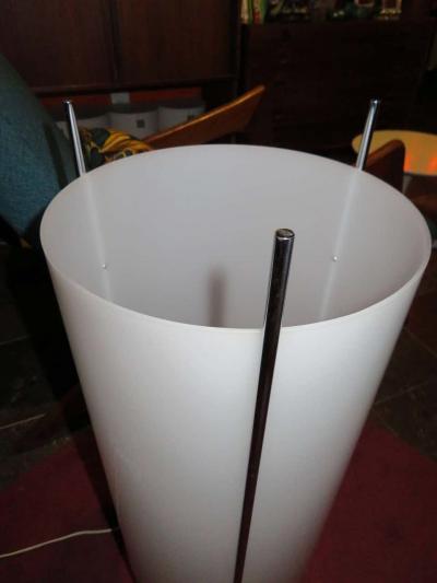 Paul Mayen Vintage Paul Mayen Habitat Chrome Lucite Cylinder Lamp Mid Century Modern