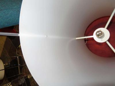 Paul Mayen Vintage Paul Mayen Habitat Chrome Lucite Cylinder Lamp Mid Century Modern