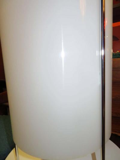 Paul Mayen Vintage Paul Mayen Habitat Chrome Lucite Cylinder Lamp Mid Century Modern