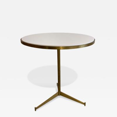 Paul McCobb Brass and glass side table
