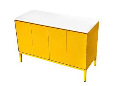 Paul McCobb Dresser Chest w Vitrolite Glass Top Calvin Furniture 1960