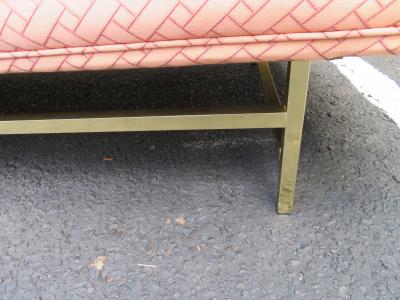 Paul McCobb Elegant Paul McCobb Style Brass Base Sofa Mid Century Modern