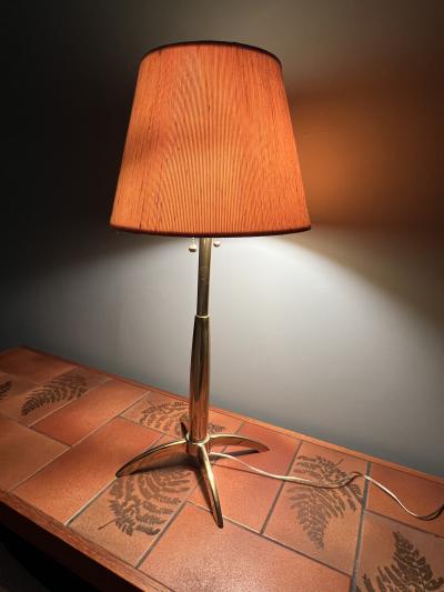 Paul McCobb MID CENTURY MODERNIST BRASS LAMP