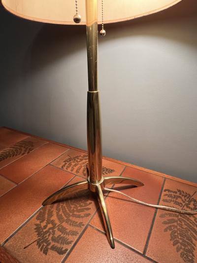 Paul McCobb MID CENTURY MODERNIST BRASS LAMP