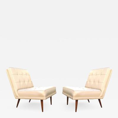 Paul McCobb Mid Century Modern Lounge Side Slipper Chairs Manner Of Paul McCobb