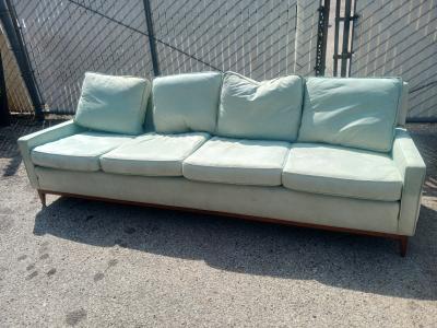 Paul McCobb Mid Century Paul Mccobb 4 seat Walnut Base Sofa