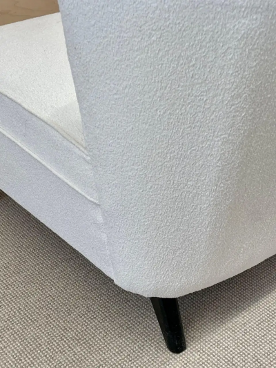 Paul McCobb Pair Mid Century Modern Slipper Lounge Chairs American Boucl Pair Low Profie