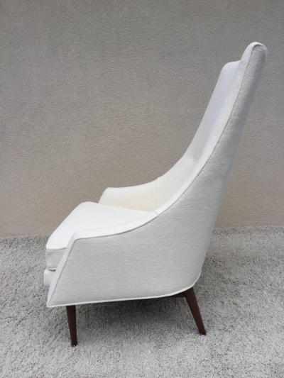 Paul McCobb Pair of Paul McCobb High Back Club Chairs or Slipper Chairs