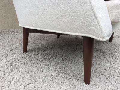 Paul McCobb Pair of Paul McCobb High Back Club Chairs or Slipper Chairs