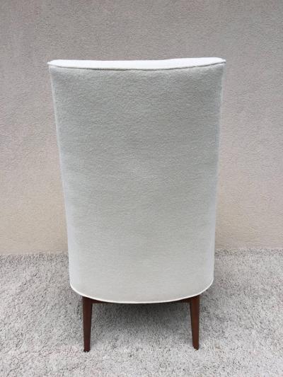 Paul McCobb Pair of Paul McCobb High Back Club Chairs or Slipper Chairs