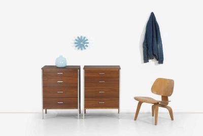 Paul McCobb Pair of Paul McCobb for Calvin Four Drawer Dressers