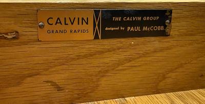 Paul McCobb Paul McCobb Calvin Mid century 5 Drawer Chest Brass Stretcher Labeled