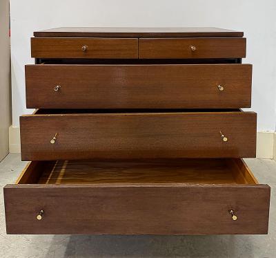 Paul McCobb Paul McCobb Calvin Mid century 5 Drawer Chest Brass Stretcher Labeled