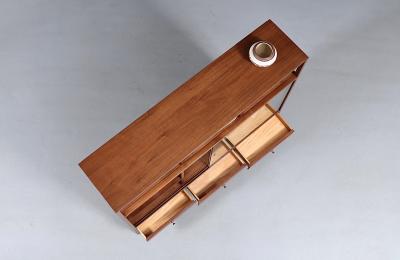 Paul McCobb Paul McCobb Delineator Walnut Glass Bookcase for Lane