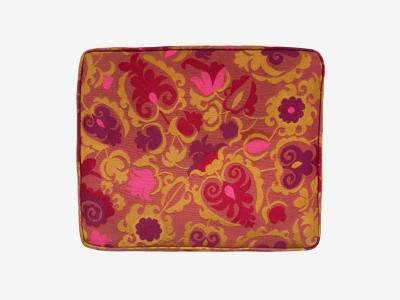 Paul McCobb Paul McCobb Ebonized Wood Fabric Ottoman USA 1950s