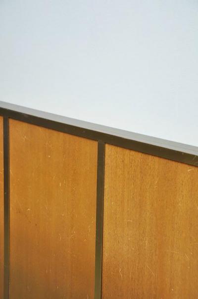 Paul McCobb Paul McCobb King Size Brass Frame Headboard