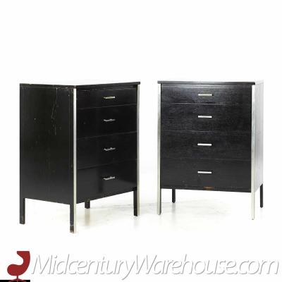 Paul McCobb Paul McCobb Mid Century 4 Drawer Chest Nightstand Pair