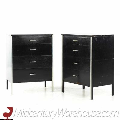 Paul McCobb Paul McCobb Mid Century 4 Drawer Chest Nightstand Pair