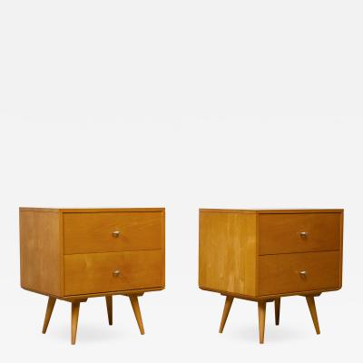 Paul McCobb Paul McCobb Nightstands Planner Group Series Solid Maple for Winchendon