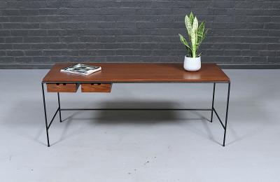 Paul McCobb Paul McCobb Planner Group Iron Desk Table for Winchendon Furniture