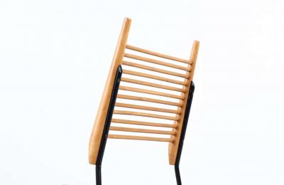 Paul McCobb Paul McCobb Planner Group Iron Maple Dining Chairs for Winchendon Furniture