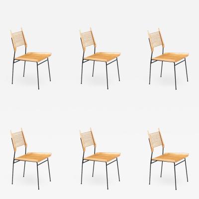Paul McCobb Paul McCobb Planner Group Iron Maple Dining Chairs for Winchendon Furniture