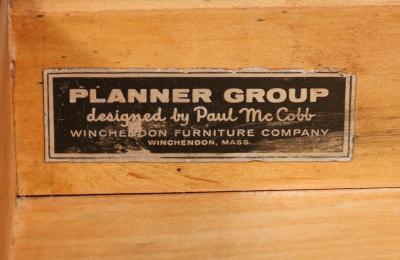 Paul McCobb Paul McCobb Planner Group Side Table w Bookshelf for Winchendon Furniture