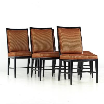 Paul McCobb Paul McCobb Style Mid Century Ebonized Dining Chairs Set of 6