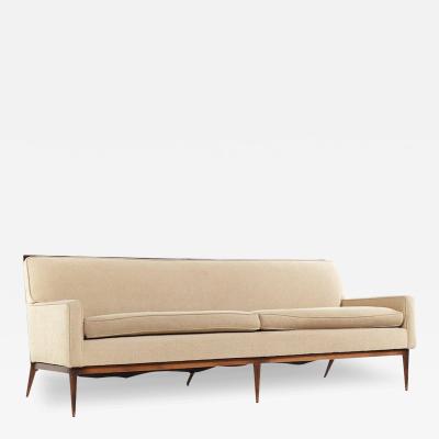 Paul McCobb Paul McCobb Style Mid Century Walnut Sofa