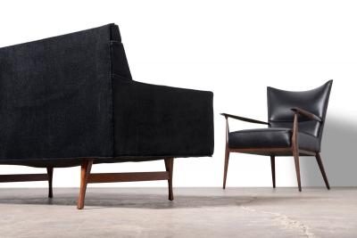 Paul McCobb Paul McCobb Symmetric Group 3 Piece Channel Back Sectional Sofa Widdicomb 1950s