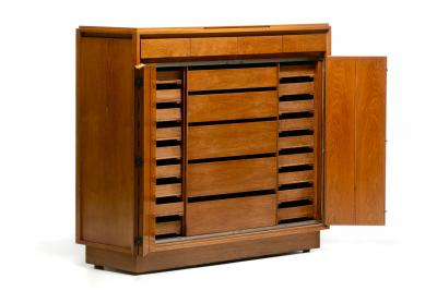 Paul McCobb Paul McCobb Walnut Mid Century Modern Wardrobe Chest for Widdicomb c 1963