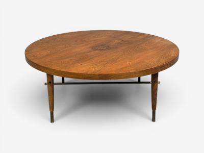 Paul McCobb Paul McCobb attr Coffee Table Walnut Brass USA 1950s