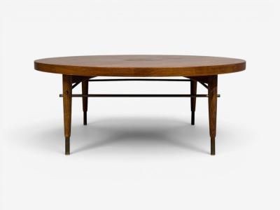 Paul McCobb Paul McCobb attr Coffee Table Walnut Brass USA 1950s