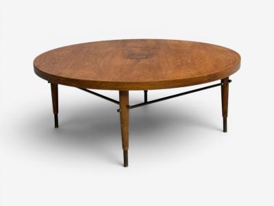 Paul McCobb Paul McCobb attr Coffee Table Walnut Brass USA 1950s