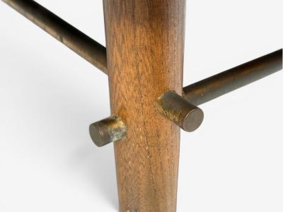 Paul McCobb Paul McCobb attr Coffee Table Walnut Brass USA 1950s